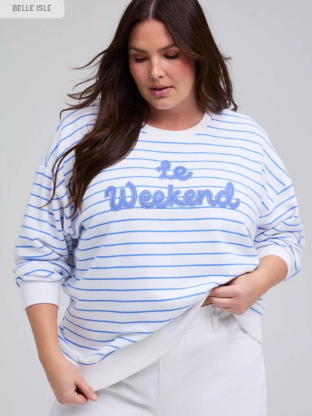 Belle Isle by Torrid French Terry Sweatshirt